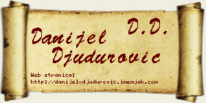 Danijel Đudurović vizit kartica